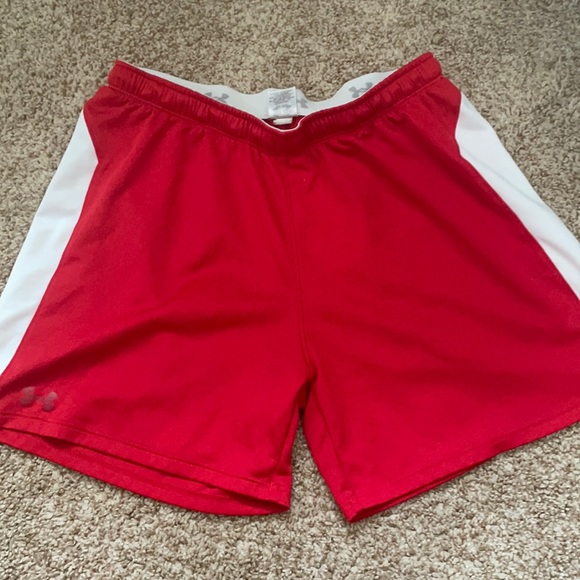 Under Armour Shorts Red Under Armour Shorts Poshmark